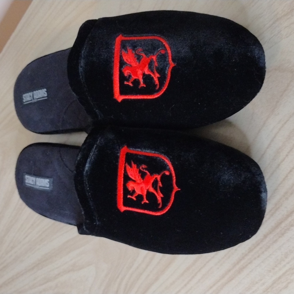 STACY ADAMS Men's Velour Valet Slippers - EUC - Size 11/11.5